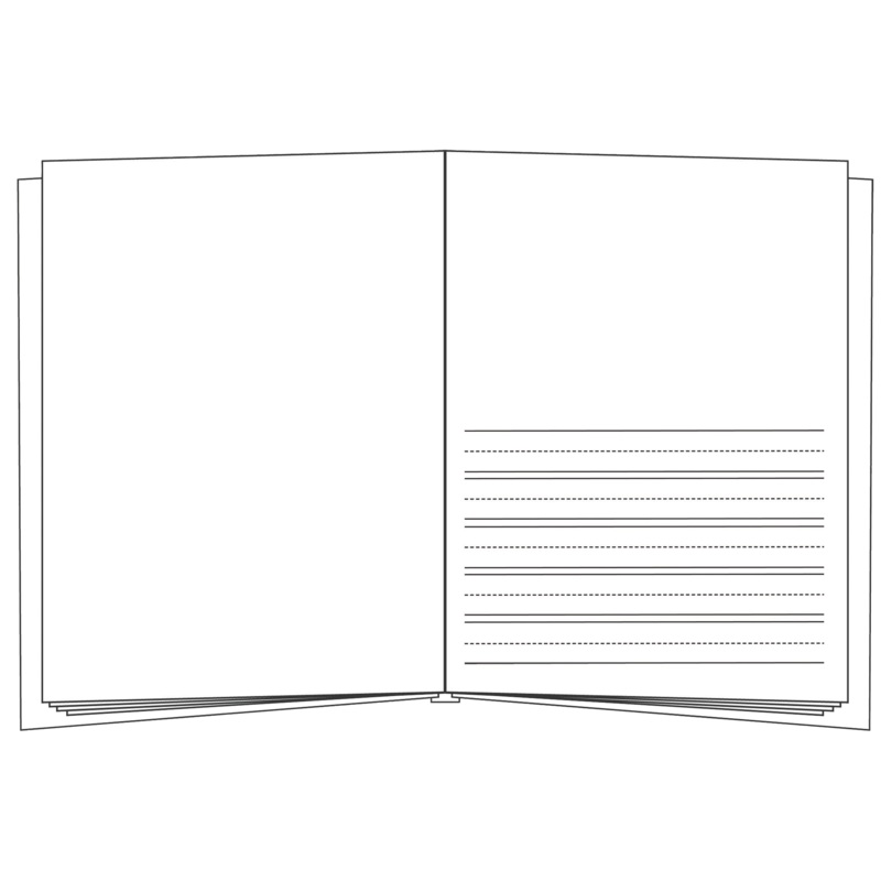 6018 Portrait Big Bare Book Primary Lined