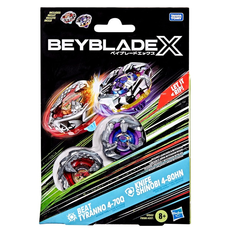 Beyblade X – Beat Tyranno 4-70Q Vs Knife Shinobi 4-80HN