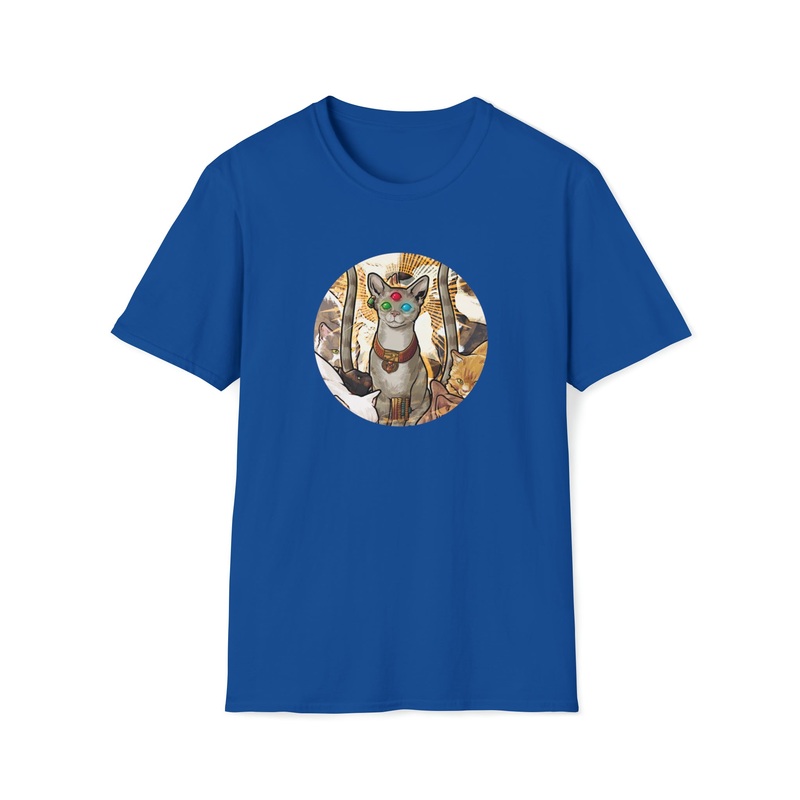 Catians The Great Cat (Bast) Unisex Softstyle T-Shirt Irish Green S