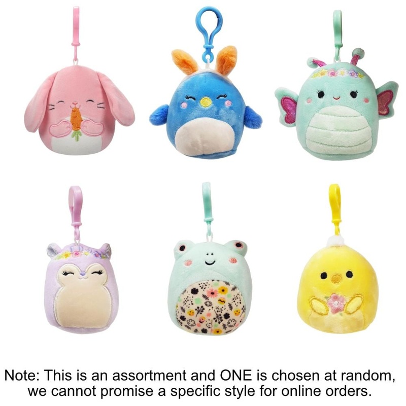 Squishmallows 3.5inch Clip-Ons Easter Assortment