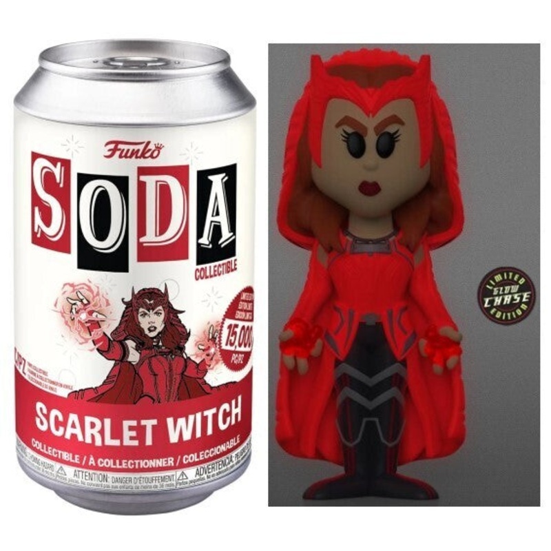 FUNKO SODA FIGURE! MARVEL WANDAVISION: SCARLET WITCH (GLOW CHASE) (LE 2,000) NM – VERY MINOR SHELF-WEAR / NOT SEALED