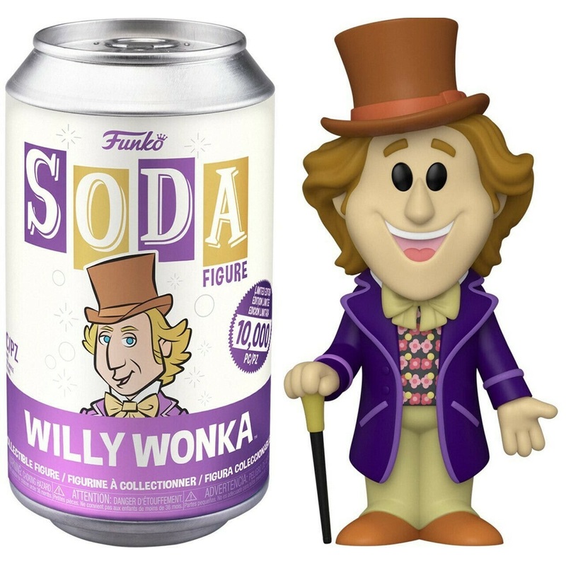 WILLY WONKA (LE 8,400) (COMMON/NOT SEALED) (WILLY WONKA AND THE CHOCOLATE FACTORY) FUNKO SODA FIGURE NM – PERFECT CONDITION / THE CAN MAY HAVE MINOR DINGS / NOT SEALED
