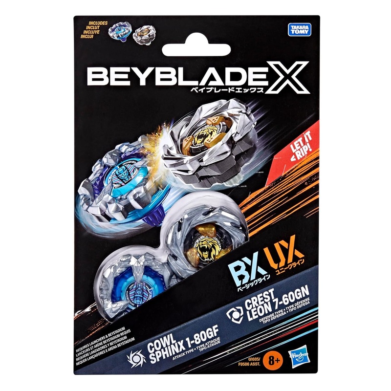 Beyblade X – BX UX – Cowl Sphinx 1-80GF Vs Crest 7-60GN