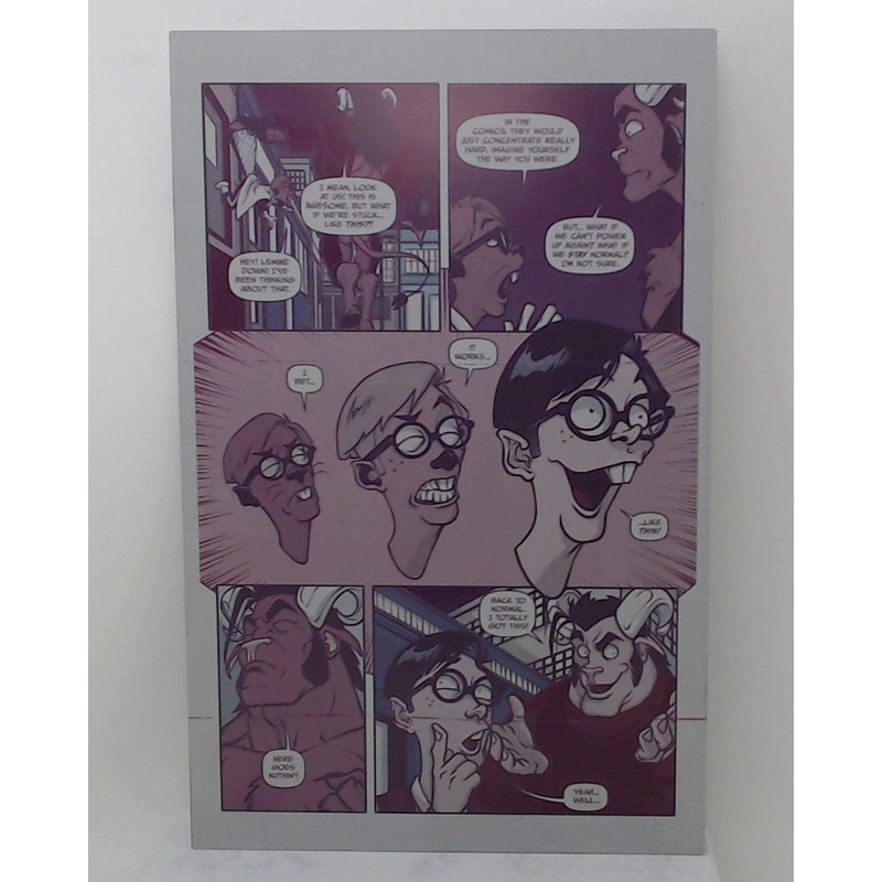 Wild Bull and Chipper #1 – Page 7 – Magenta – Comic Printer Plate – PRESSWORKS