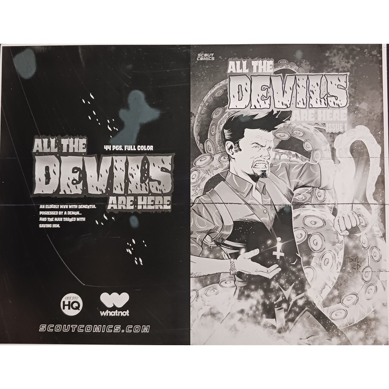All The Devils Are Here #1 – Webstore Exclusive Cover – Black – Comic Printer Plate – PRESSWORKS – Comic Art – Ralf Singh