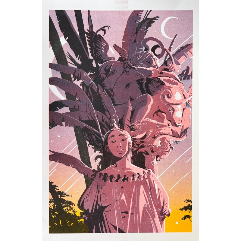 Risograph Print: The World (11″x17″) by Rosemary Valero-O’Connell