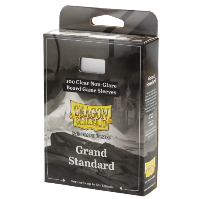 Dragon Shield: Board Game Sleeves  Clear Non-Glare  Grand Standard