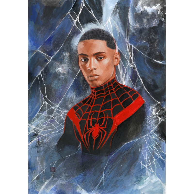Zu Orzu Original Art Miles Morales #1 Cover