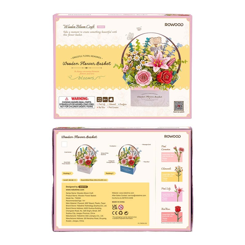 Wooden Bloom Flower Basket Diy