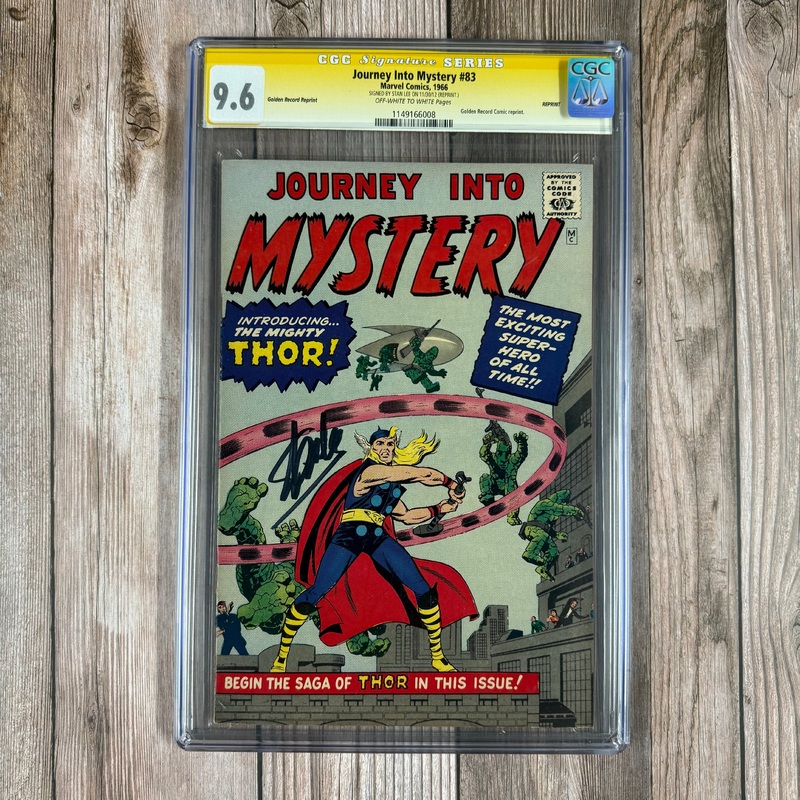 Journey Into Mystery #83 CGC 9.6 SS Signed by Stan Lee Golden Record Reprint (cert:6008)