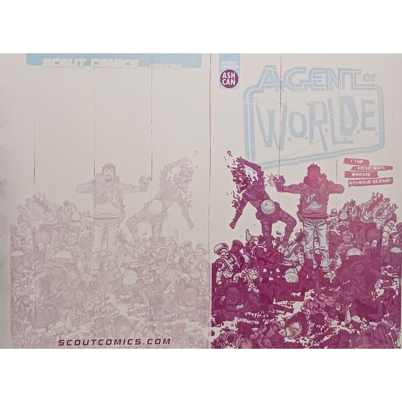 Agent of W.O.R.L.D.E Ashcan Preview – Cover – Magenta – Comic Printer Plate – PRESSWORKS – Filya Bratukhin