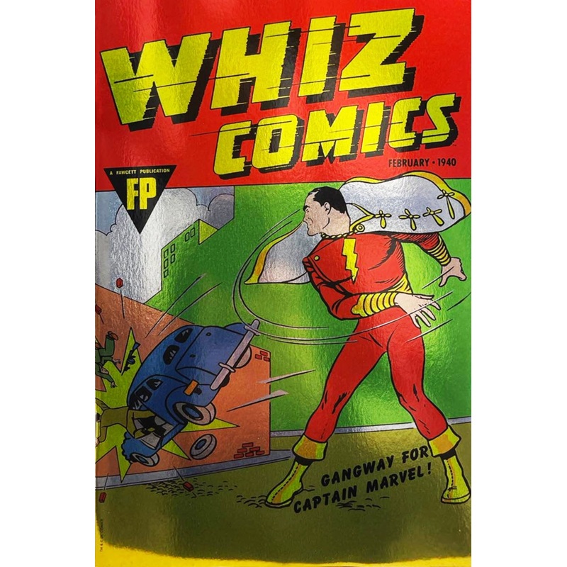 WHIZ COMICS 2 MEGACON FOIL FIRST APPEARANCE CAPTAIN MARVEL/SHAZAM NON GRADED 39.95