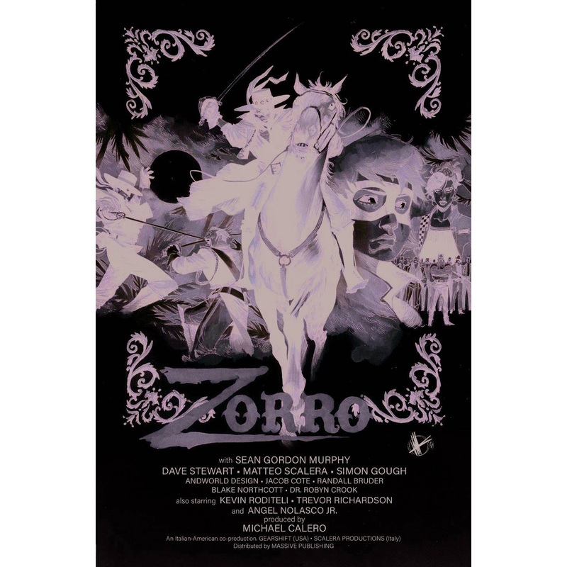 ZORRO MAN OF THE DEAD #1 | CVR F 10 COPY INCV SCALERA B&W