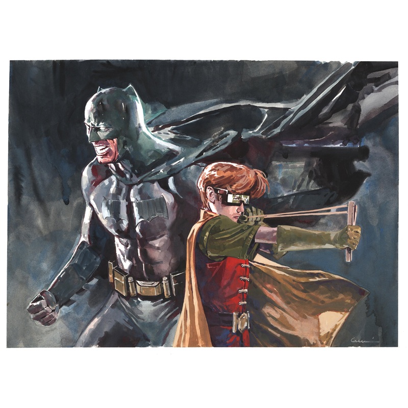 Andrea Cucchi Original Art Dark Knight DKR Illustration