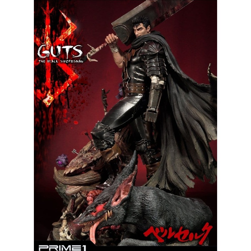 BERSERK Guts the Black Swordsman Statue Ultimate Premium Masterline 1/4 Scale