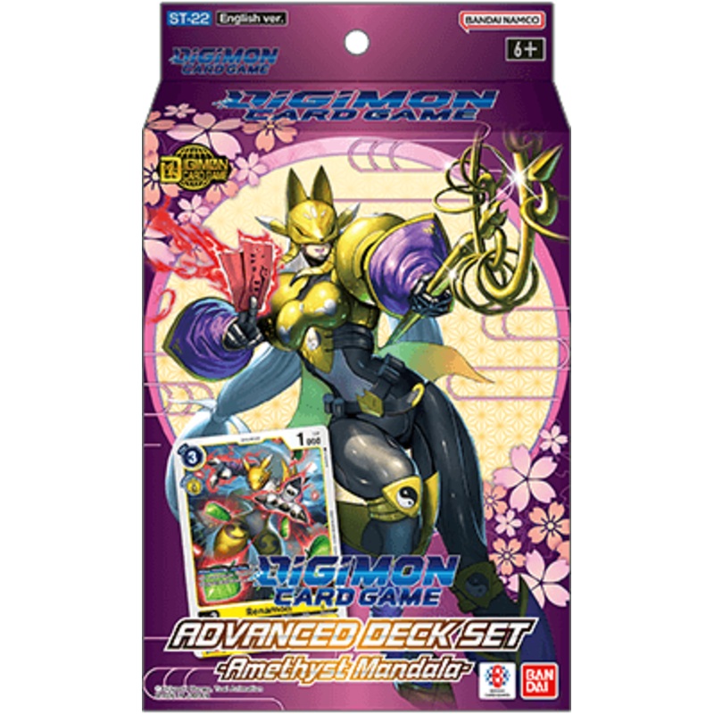 Digimon Card Game: Advanced Deck Display  Amethyst Mandala [ST22] (Preorder)