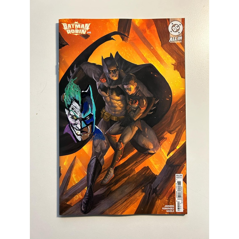 Aaron Bartling Original Art Batman and Robin #15 Remarqued Cover 4