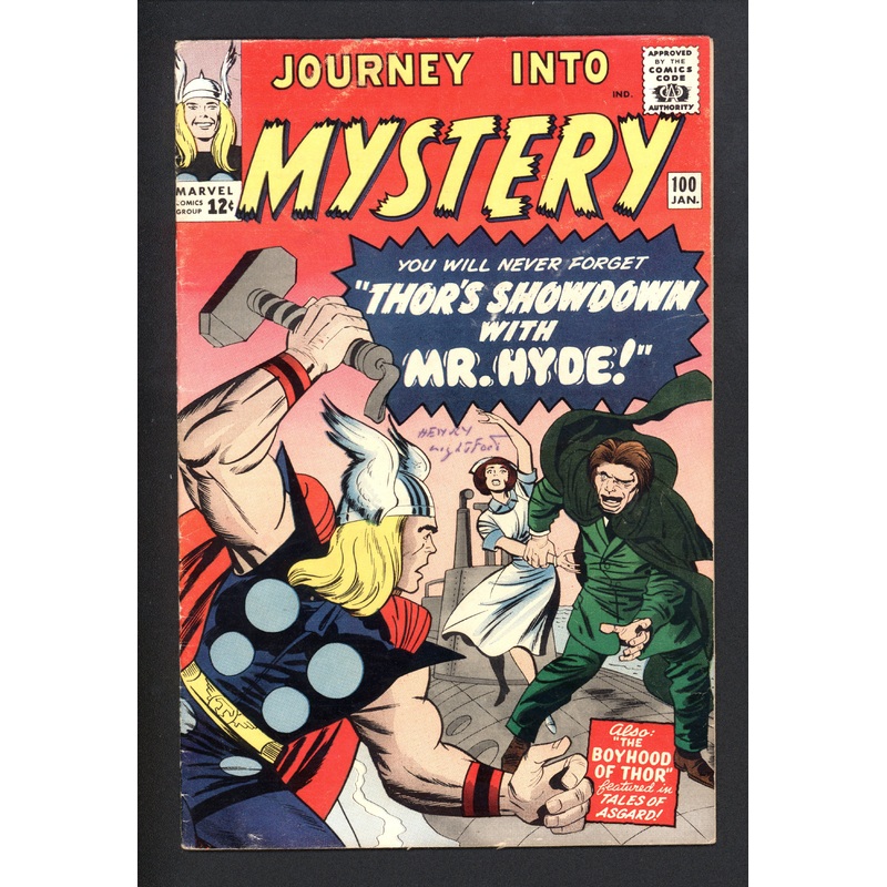 Journey into Mystery (1952 1st Series Marvel) #100 Raw F (300385)