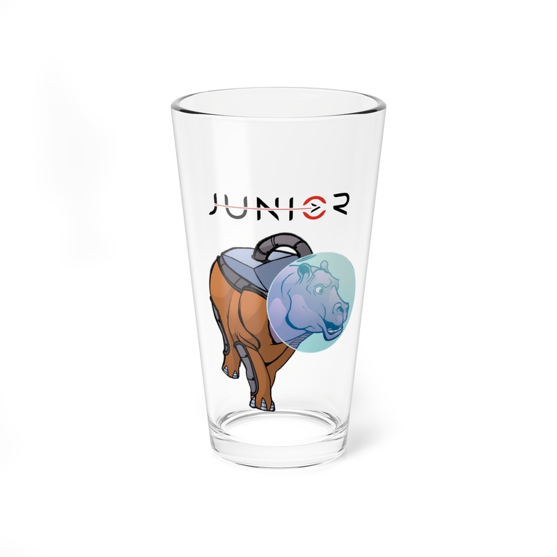 Junior Walter Pint Glass, 16oz 16oz