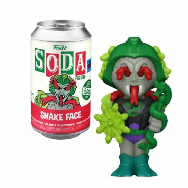 SNAKE FACE (LE 4,200) (COMMON/NOT SEALED) (2021 FALL CONVENTION STICKER) (MOTU) FUNKO SODA FIGURE