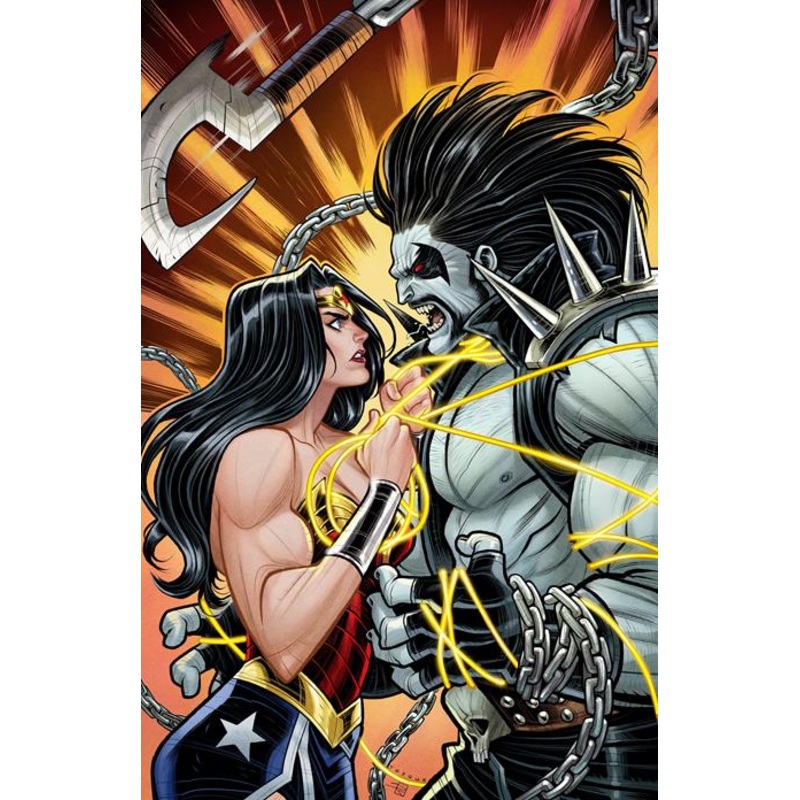 DC K.O. WONDER WOMAN VS LOBO #1 (ONE SHOT) CVR D ELIZABETH TORQUE CARD STOCK VAR