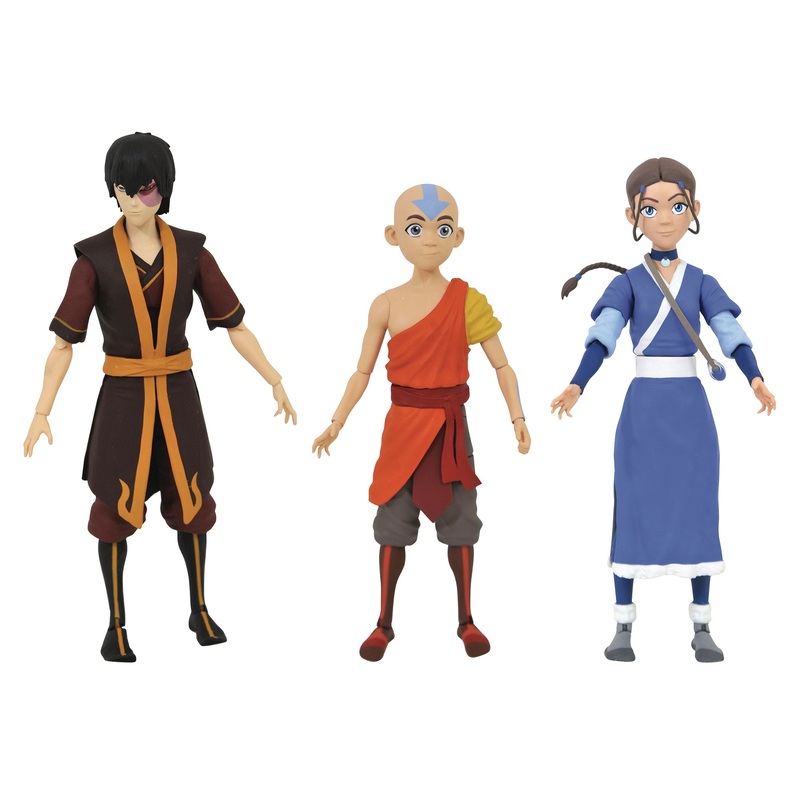 AVATAR LAST AIRBENDER FIGURE ASST SET OF 3 DIAMOND SELECT TOYS LLC