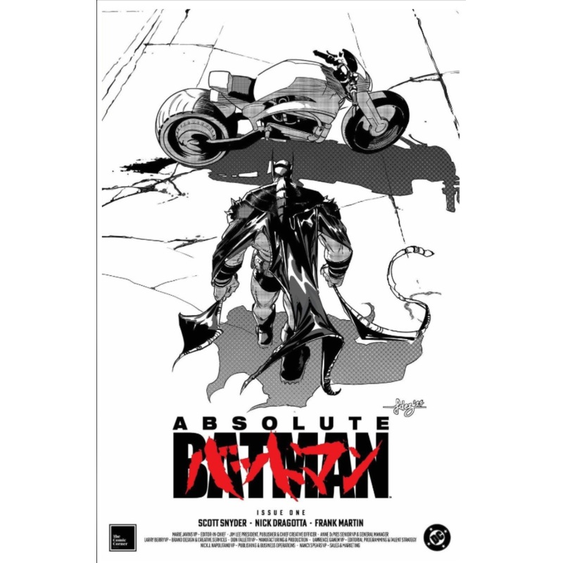 ABSOLUTE BATMAN 1 JAVIER FERNANDEZ AKIRA COLOR SPLASH THIRD PRINT VARIANT NON GRADED 29.95