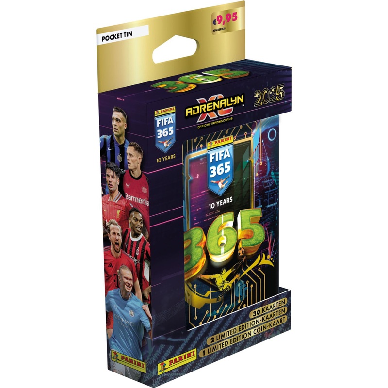 FIFA 365 Adrenalyn XL 2025 Soccer Pocket Tin Box