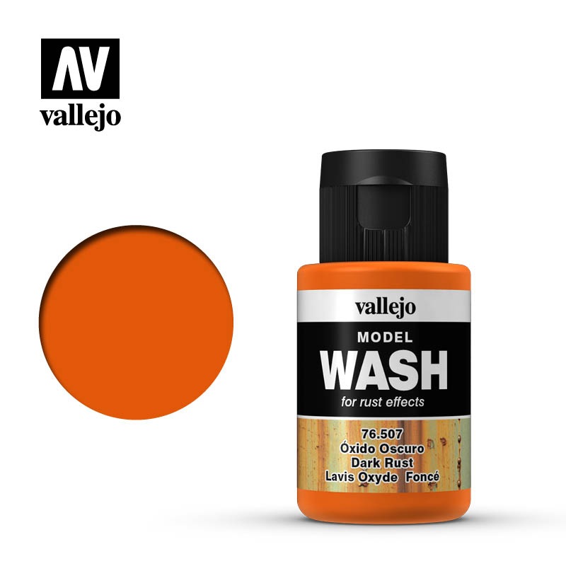 Vallejo Model Wash Acrylic Paint 35ml – Dark Rust