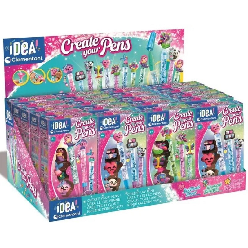 Clementoni Small Pen Lab Display Unit 24-Piece Set – Mermaid Butterfly BFF