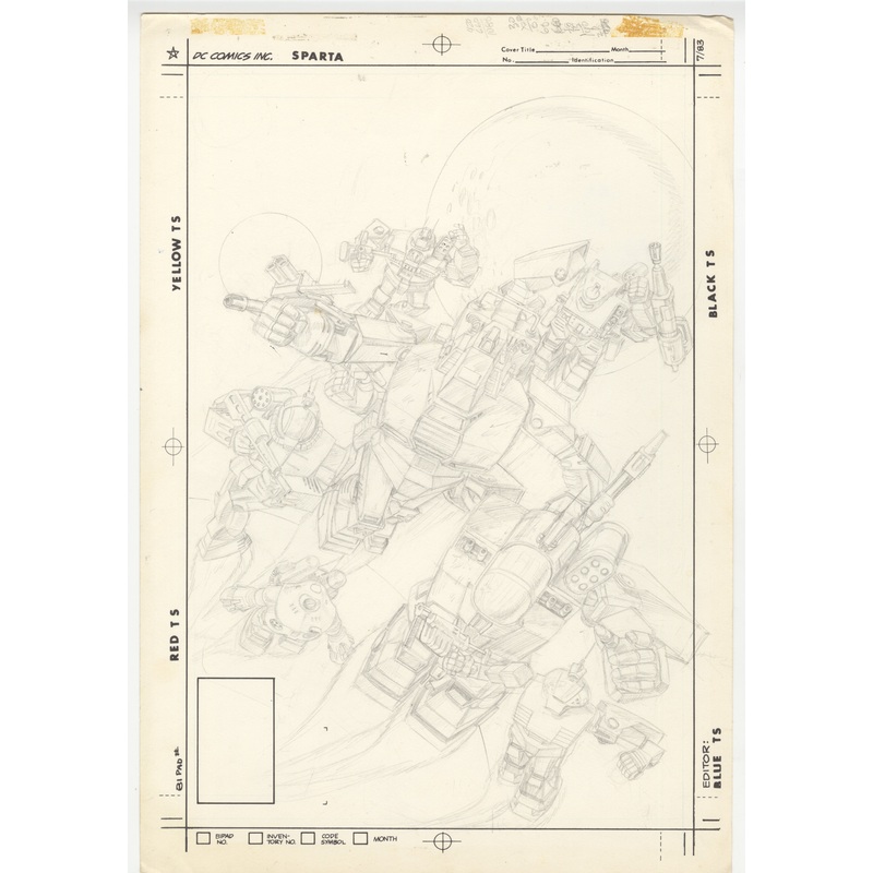 Robotech Defenders #1 Original Comic Book Art COVER Prelim by Judith Hunt