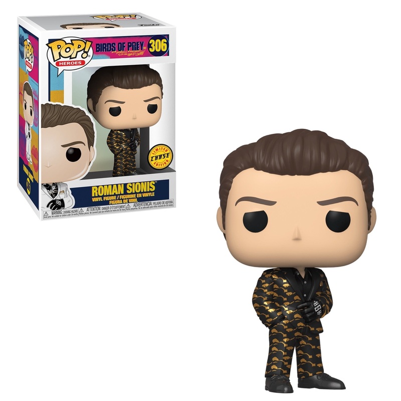 ROMAN SIONIS #306 (BLACK & GOLD) (CHASE) (BIRDS OF PREY) FUNKO POP