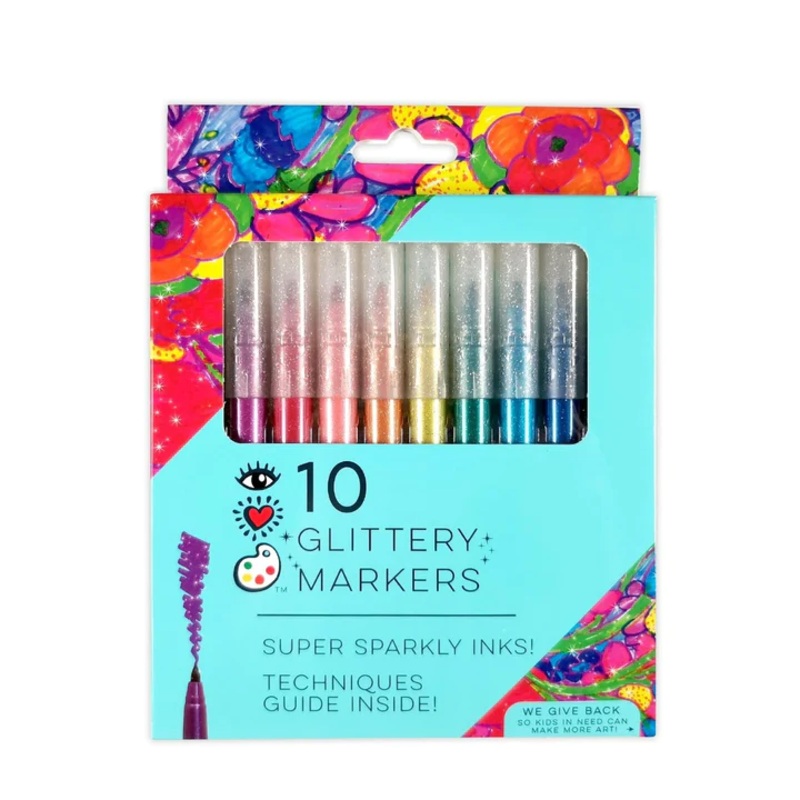 10 Glitter Markers  Time Machine Hobby