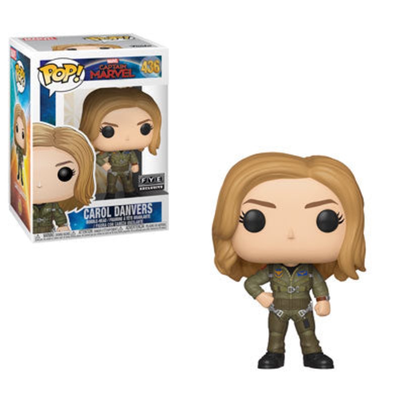 CAROL DANVERS #436 (FYE EXCLUSIVE STICKER) (CAPTAIN MARVEL MOVIE) FUNKO POP NM – PERFECT CONDITION/NO NOTICEABLE IMPERFECTIONS