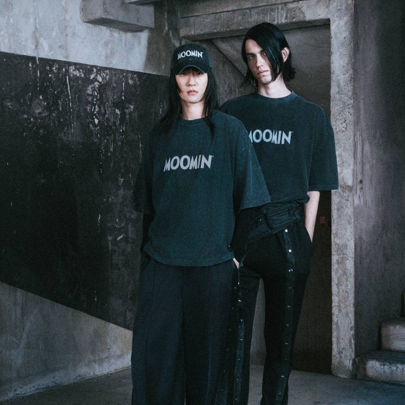 Moomin x Mert Otsamo Logo T-shirt Vintage Black