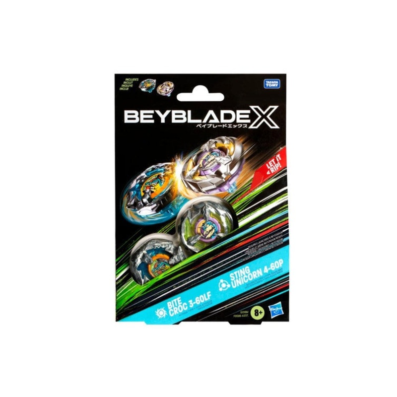 Beyblade – X – Dual Pack – Assortment – Bite Croc 3-60F – Sting Unicorn 4-60P