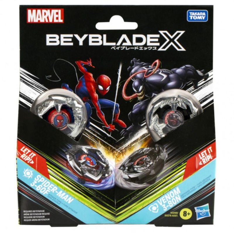 Beyblade X – Spiderman 3-60F + Venom 3-80N
