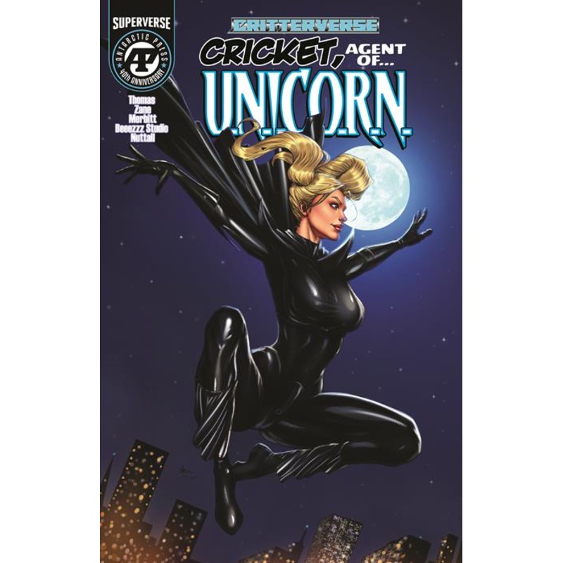 CRITTERVERSE PRESENTS CRICKET AGENT OF UNICORN #1 (OF 4) CVR B IZONETO ADEMAR SANJU NIVANGUNE VAR
