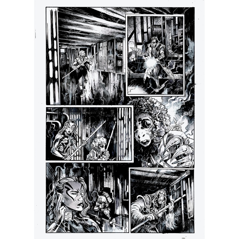 Vincenzo Riccardi Original Art Star Wars: Tales From The Death Star Page 6