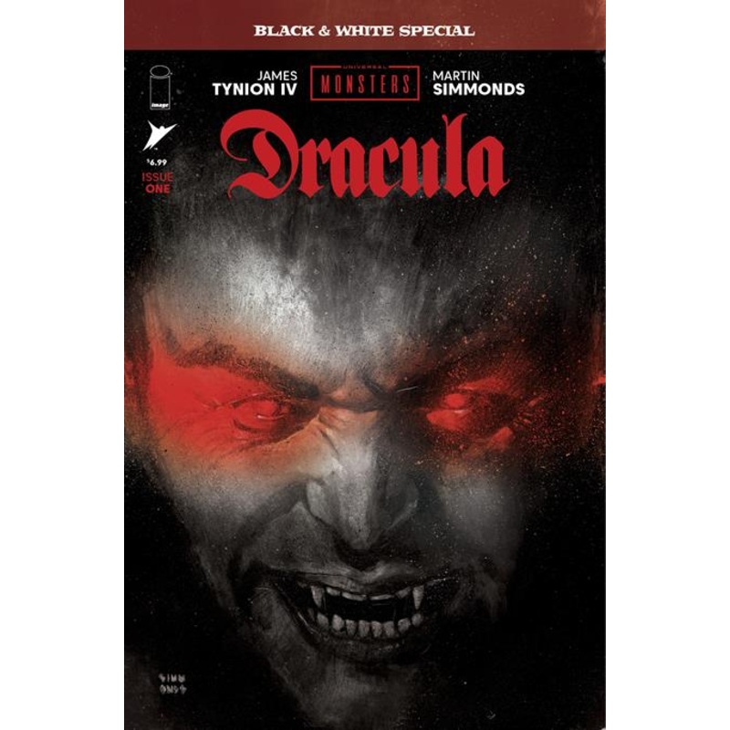 UNIVERSAL MONSTERS DRACULA BLACK & WHITE SPECIAL #1 (OF 2) CVR A MARTIN SIMMONDS