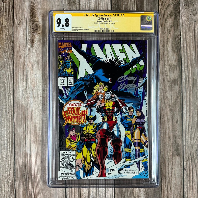 X-Men #17 CGC 9.8 WP SS Signed by Andy Kubert, 1st appearance of Kwannon as Revanche (cert:7008)
