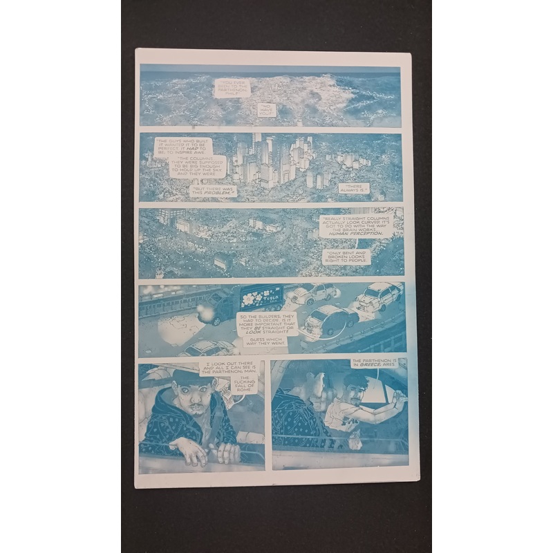 Agent of W.O.R.L.D.E #2 – Page 5 – Cyan – Comic Printer Plate – PRESSWORKS